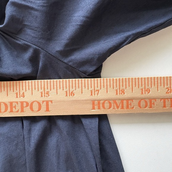 Madewell Square Neck Puff Sleeve Dress 4 Blue NWT Travel Resort‎ Shower NS986 - Picture 11 of 12